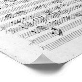 Autograph-Punktbogen für Trio mi bemol opus Poster (Ecke)