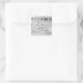Autograph-Punktbogen für Trio mi bemol opus Quadratischer Aufkleber (Tasche)