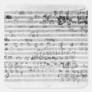 Autograph-Punktbogen für Trio mi bemol opus Quadratischer Aufkleber