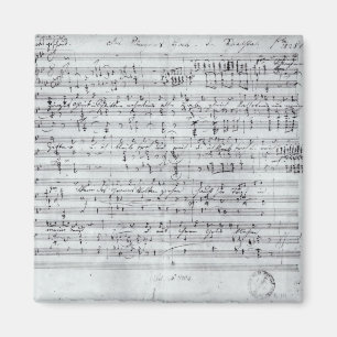 Autograph-Punktzahl für die Lüge 'Des Sangers Habe Magnet