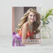 Autographenkarte Feiertagskarte (Stehend Vorderseite)