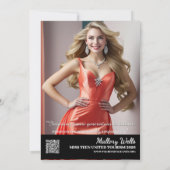 Autographenkarte Feiertagskarte (Rückseite)