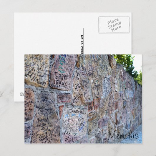 Autographenmauer Postkarte (Vorne/Hinten)