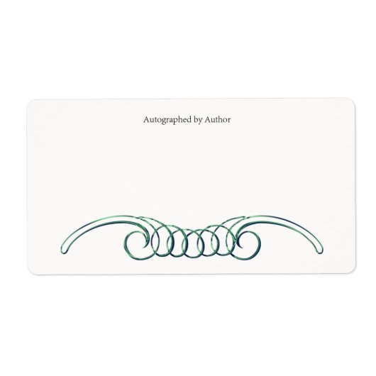 Autographiert durch Autor-Buchzeichen (Vorne)