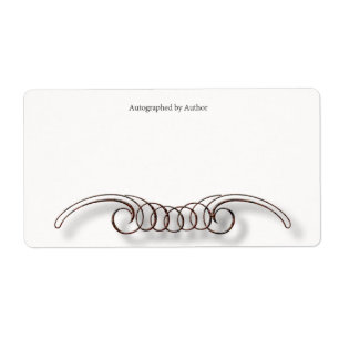 Autographiert durch Autor-Buchzeichen