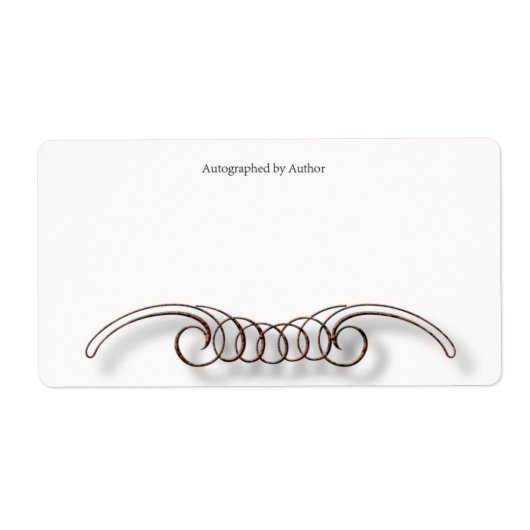 Autographiert durch Autor-Buchzeichen (Vorne)