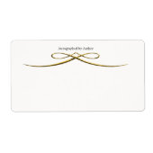 Autographiert durch Autor-Buchzeichen (Vorne)