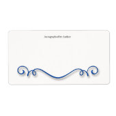 Autographiert durch Autor-Buchzeichen (Vorne)