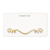 Autographiert durch Autor-Buchzeichen (Vorne)