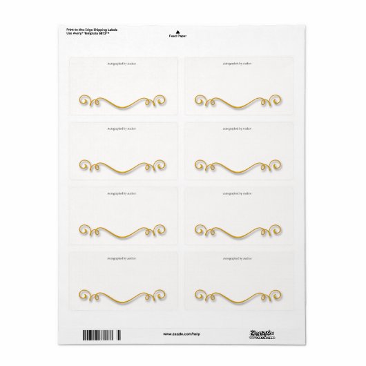 Autographiert durch Autor-Buchzeichen (Vorne)