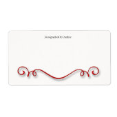 Autographiert durch Autor-Buchzeichen (Vorne)