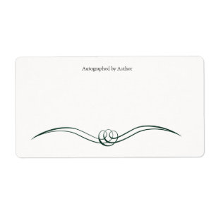 Autographiert durch Autor-Buchzeichen
