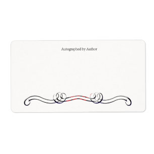 Autographiert durch Autor-Buchzeichen