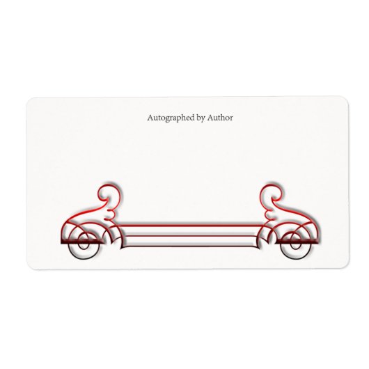 Autographiert durch Autor-Buchzeichen (Vorne)