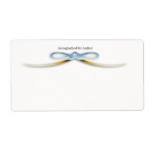 Autographiert durch Autor-Buchzeichen (Vorne)