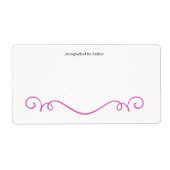 Autographiert durch Autor-Buchzeichen (Vorne)