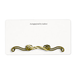 Autographiert durch Autor-Buchzeichen