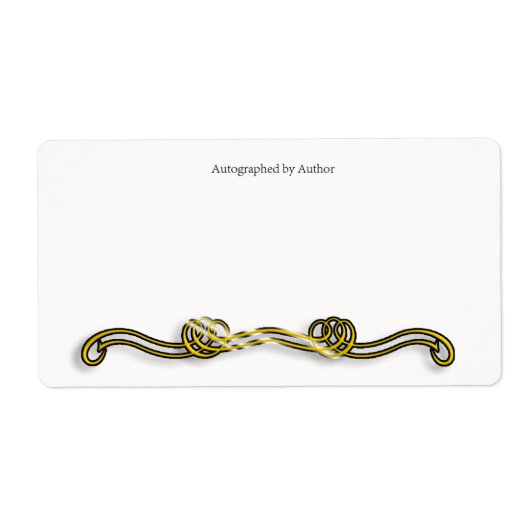 Autographiert durch Autor-Buchzeichen (Vorne)