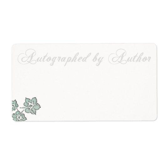 Autographiert durch Autor-Buchzeichen (Vorne)