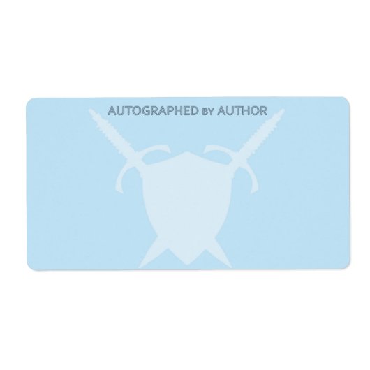 Autographiert durch Schwert und Schild des Autors (Vorne)