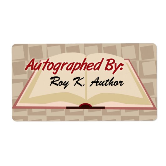 Autographiert mit benutzerdefinierten Etiketten (Vorne)