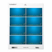 Autographiert von Autor Gold auf blau (Vorne)