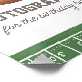 Autographische Fußball Geburtstagspartei Unterschr Poster (Ecke)