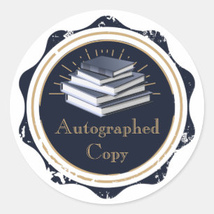 Autographische Kopie, Bücher Runder Aufkleber