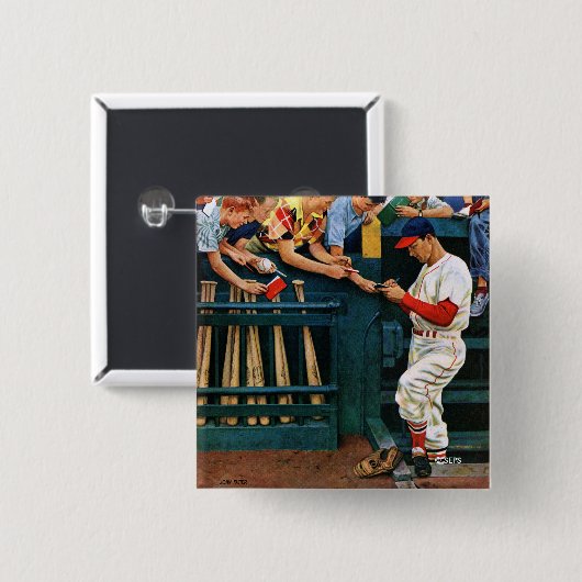 Autographische Sitzung Button (Vorne & Hinten)