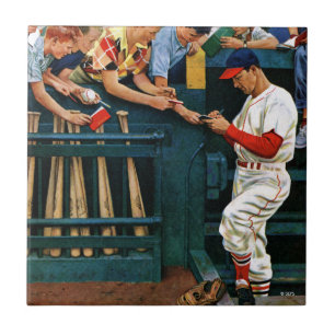 Autographische Sitzung Fliese