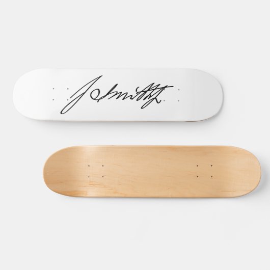Autographische Unterzeichnung mormonischen Skateboard (Horizontal)