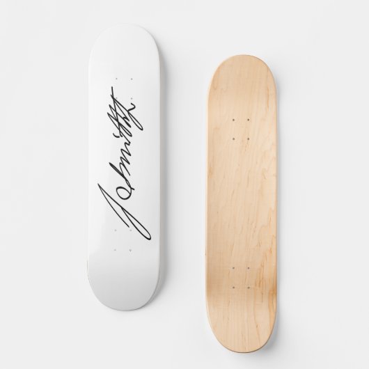 Autographische Unterzeichnung mormonischen Skateboard (Vorderseite)