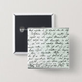 Autographischer Buchstabe von Franz Schubert Button (Vorne & Hinten)
