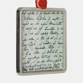 Autographischer Buchstabe von Franz Schubert Ornament Aus Metall (Rechts)