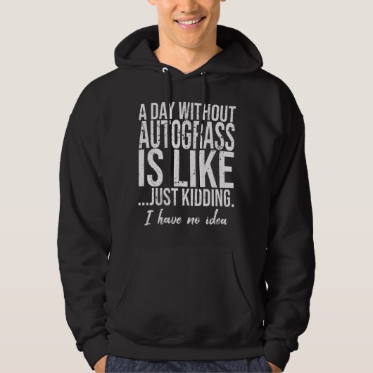 Autogras-Geschenkidee Hoodie (Vorderseite)