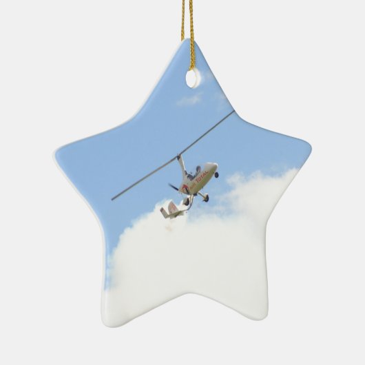 Autogyro im Flug Keramikornament (Rechts)