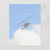 Autogyro im Flug Postkarte (Vorderseite)