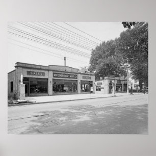 Autohandel, 1926. Historisches Foto Poster