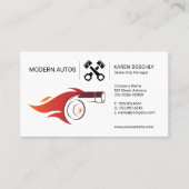 Autohandel | Auto-Wartung | Turbofeuer Visitenkarte (Vorderseite)