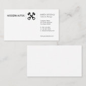 Autohandel | Instandhaltung von Auto | Kolbenwagen Visitenkarte (Vorne/Hinten)