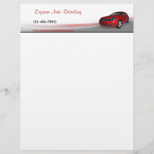 Autohändler Briefbogen (Vorderseite)