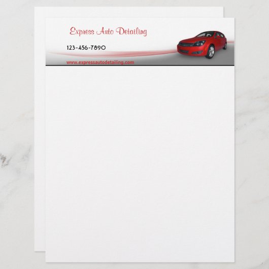 Autohändler Briefbogen (Vorne/Hinten)