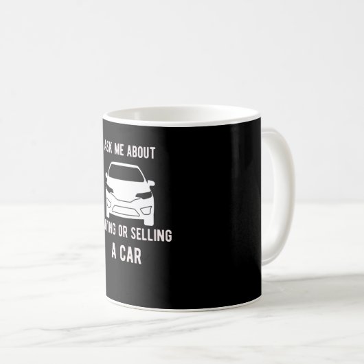Autohändler Geschenk für Auto Verkäufer, die Fahrz Kaffeetasse (VorderseiteRechts)