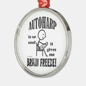 Autoharp, Brain Freeze Silbernes Ornament (Links)