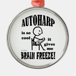 Autoharp, Brain Freeze Silbernes Ornament