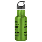 Autoharp das wichtigste Instrument Edelstahlflasche (Vorderseite)