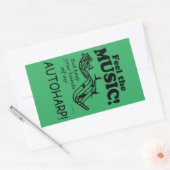 Autoharp fühlen Sie den rechteckigen Aufkleber für (Umschlag)