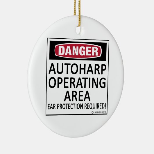 Autoharp Keramik Ornament (Rechts)