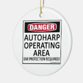 Autoharp Keramik Ornament (Links)