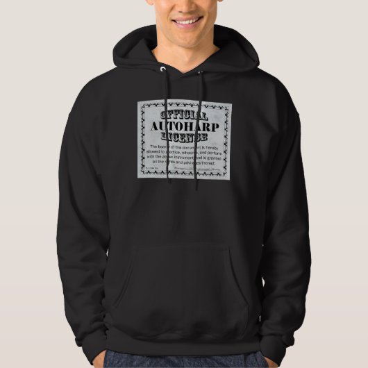 Autoharp-Lizenz Hoodie (Vorderseite)